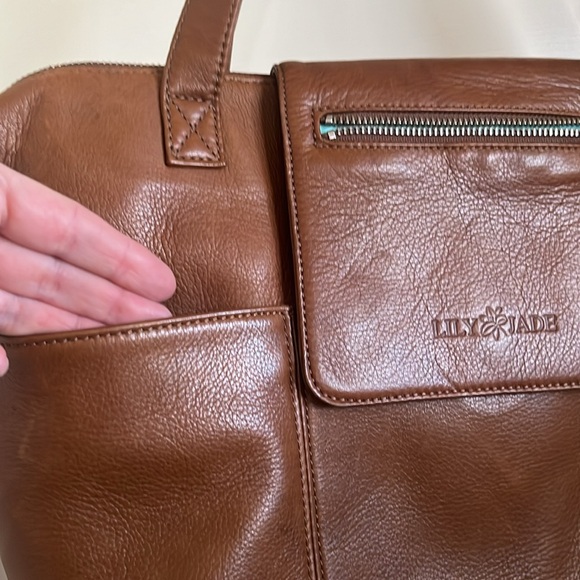 LILY JADE MADELINE buttery soft leather convertible handbag - Picture 8 of 13